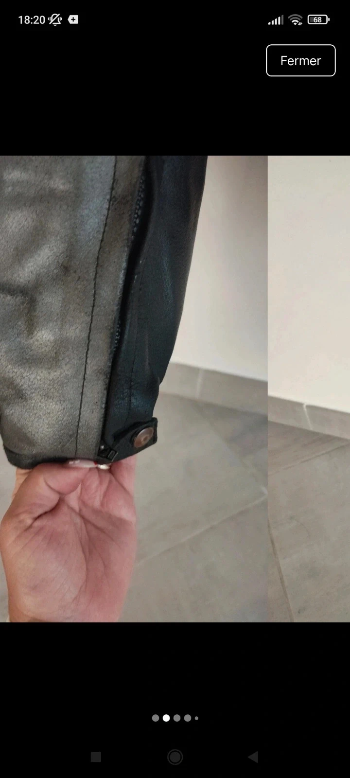 Casaco de moto em couro para homem tamanho 38-40 – photo 2